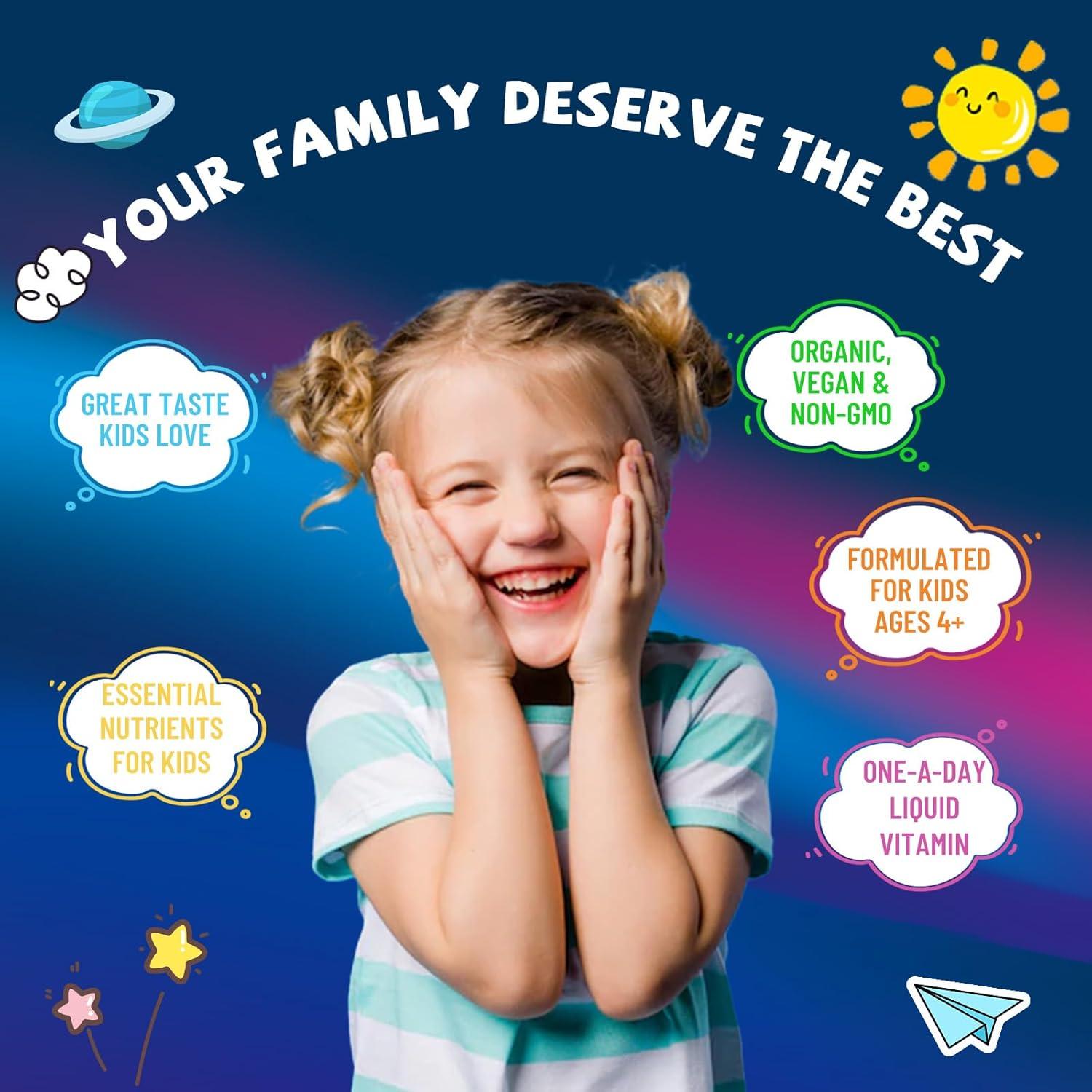 Gotas de Vitamina D3 K2 para Niños CNCHEF 60 ml Naranja