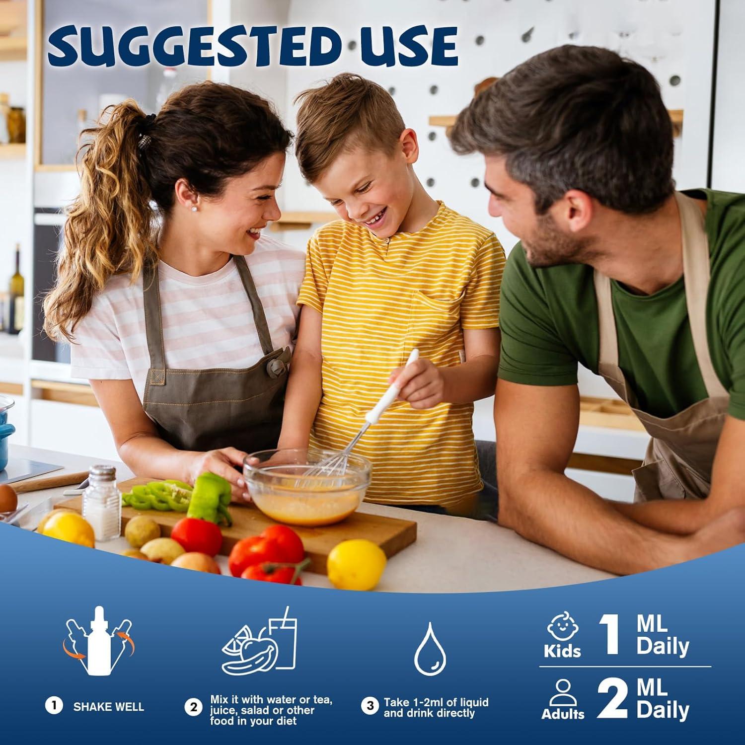 Gotas de Vitamina D3 K2 para Niños CNCHEF 60 ml Naranja