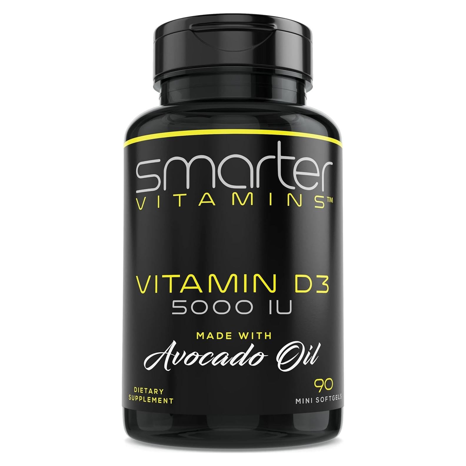 Vitamina D3 5000 UI Smarter en Aceite de Aguacate 90 Mini Gelatinas