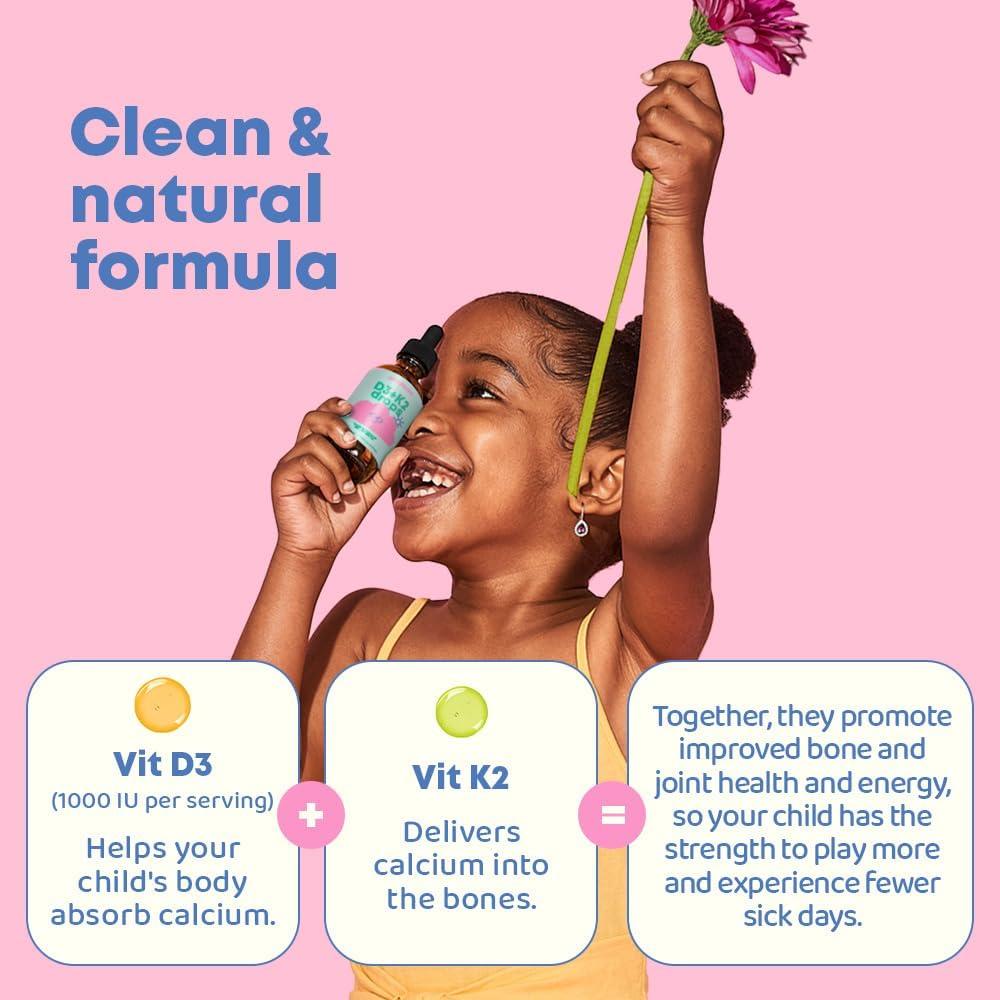 Gotas de Vitamina D3 + K2 JoySpring 59 ml - Suplemento Niños