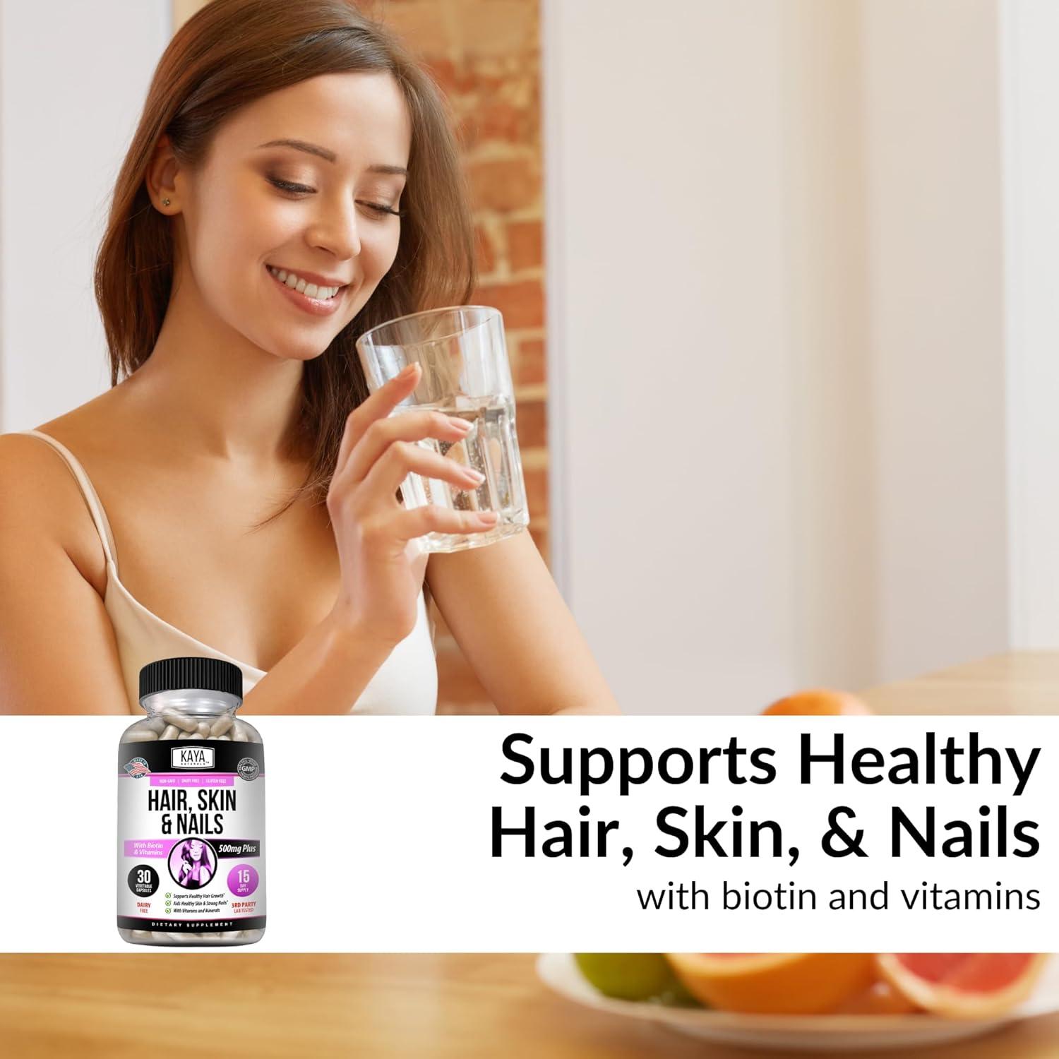 Cápsulas Kaya Naturals para Cabello, Piel y Uñas - 30 Unidades