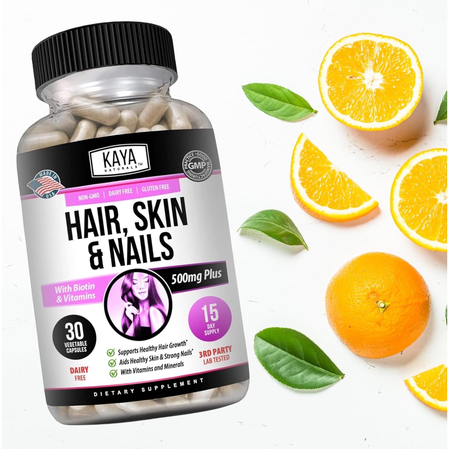 Cápsulas Kaya Naturals para Cabello, Piel y Uñas - 30 Unidades