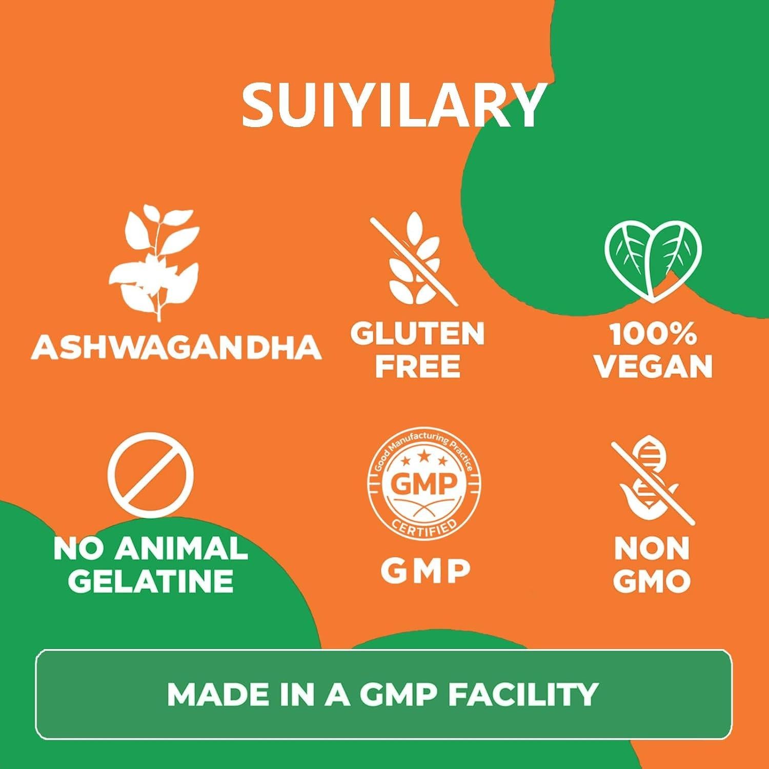 Gomitas de Ashwagandha 3000mg Suiyilary - 60 Unidades Sabor Fresa