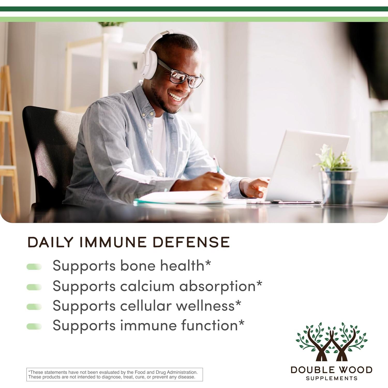 Vitamina D3 K2 5000 UI Gotas Líquidas 30 ml Double Wood