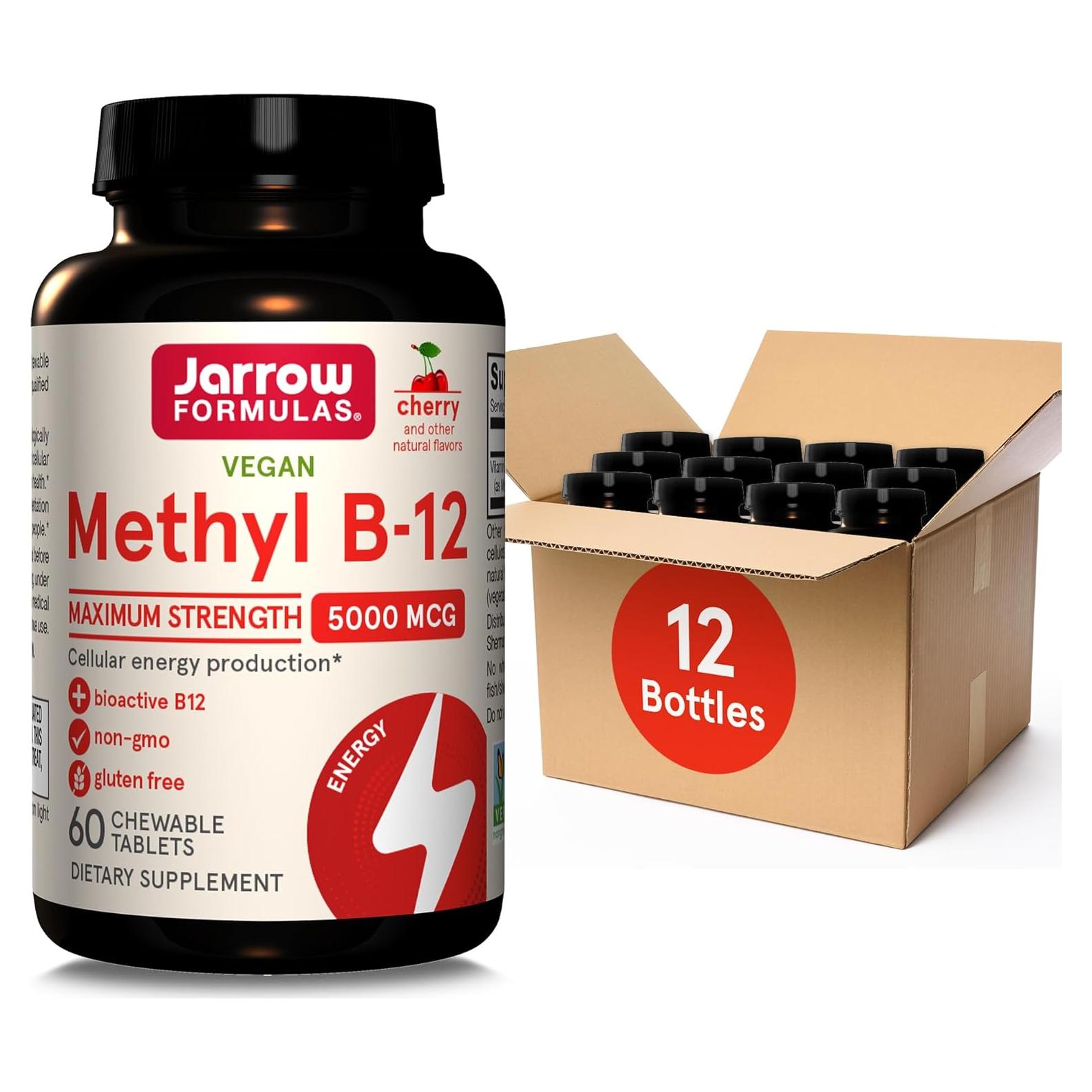 Suplemento Jarrow Formulas Methyl B-12 5000 mcg 60 Tabletas