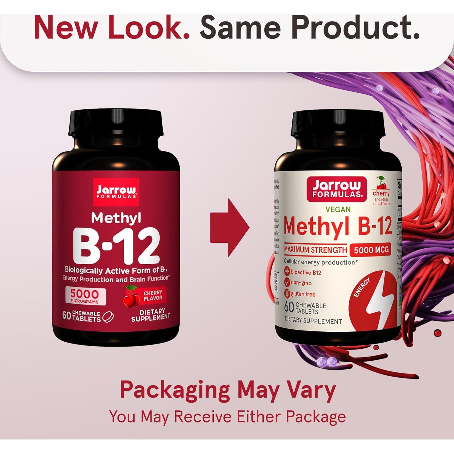 Suplemento Jarrow Formulas Methyl B-12 5000 mcg 60 Tabletas