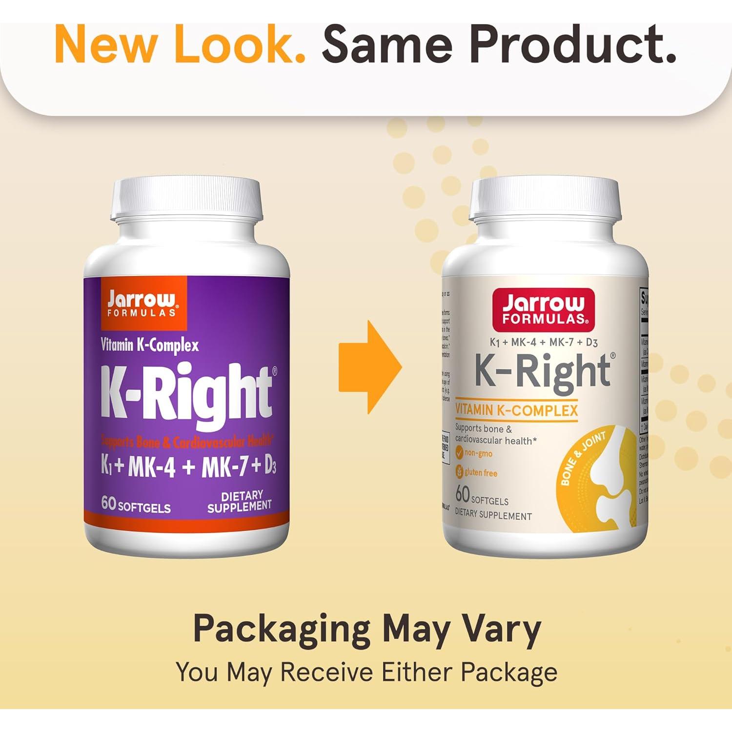 Suplemento de Vitamina K Jarrow Formulas K-Right 60 Cápsulas