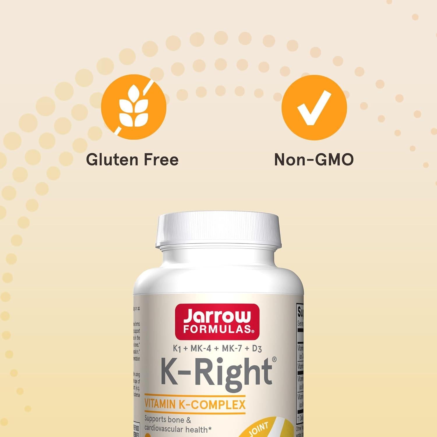 Suplemento de Vitamina K Jarrow Formulas K-Right 60 Cápsulas