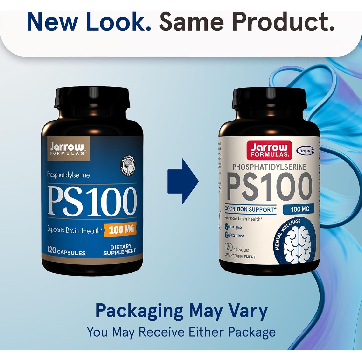 Suplemento Fosfatidilserina Jarrow Formulas 100 mg 120 Cápsulas