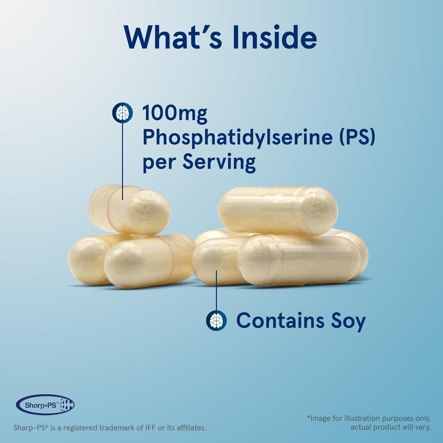 Suplemento Fosfatidilserina Jarrow Formulas 100 mg 120 Cápsulas