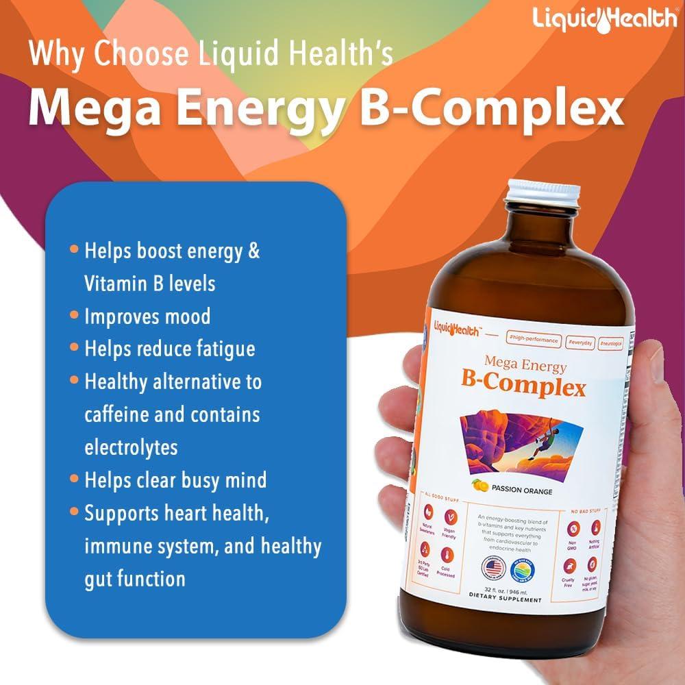Suplemento Líquido Complejo B Liquid Health 946ml - Energía y Vitalidad