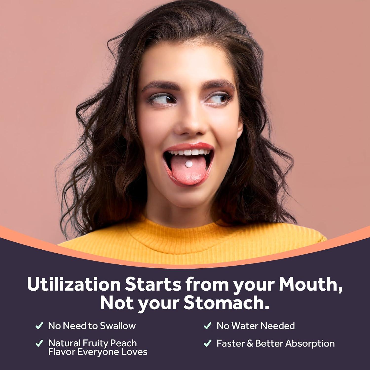 Vitamina B12 Sublingual Metilcobalamina 5000 mcg 240 Tabletas