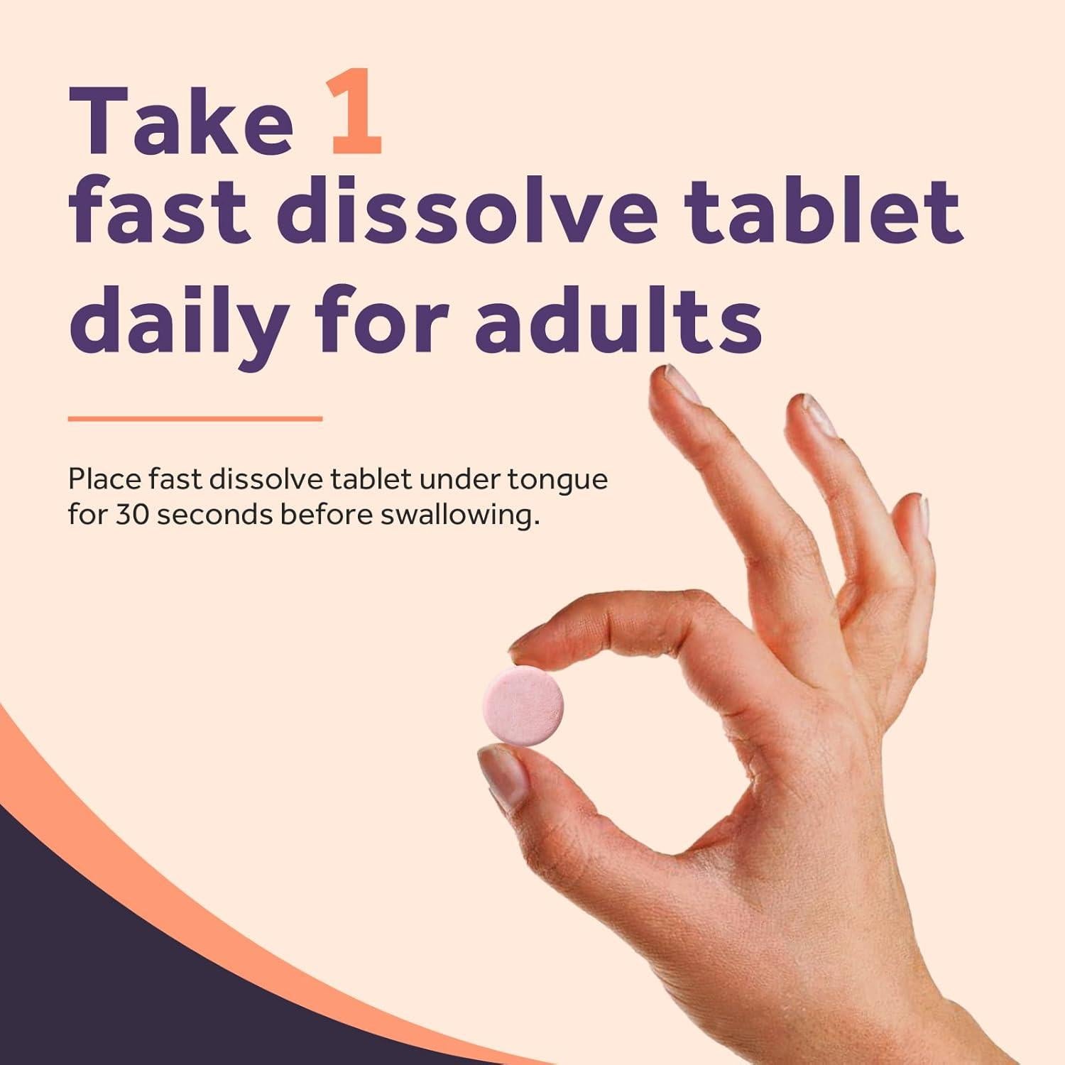 Vitamina B12 Sublingual Metilcobalamina 5000 mcg 240 Tabletas