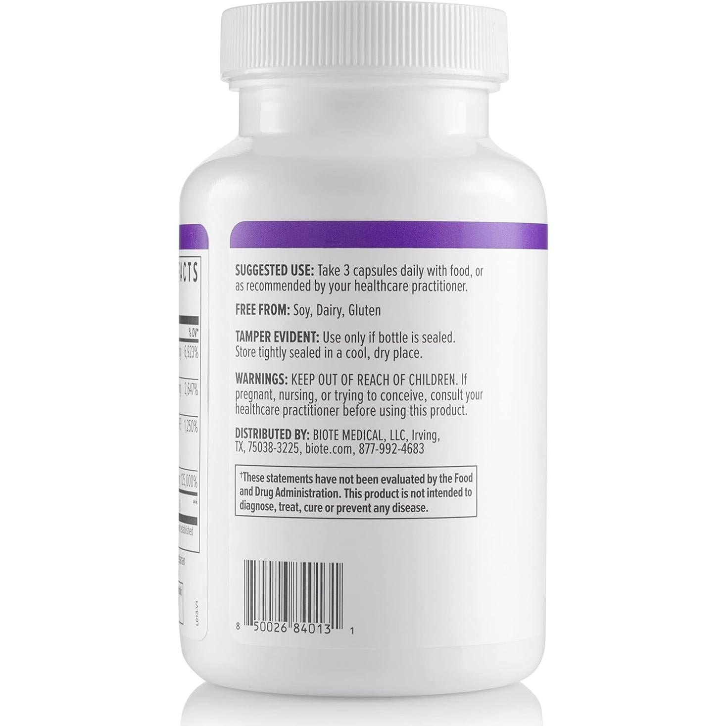 Suplemento Metilación Biote Nutraceuticals 90 Cápsulas