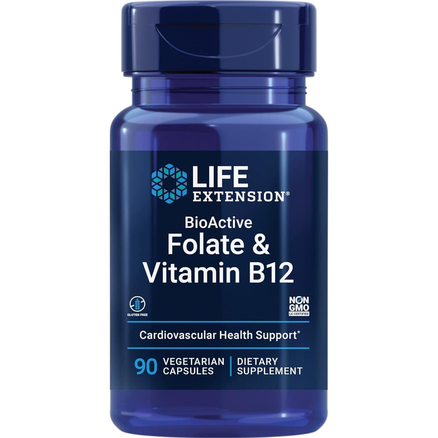 Life Extension Vitamina B6 250 mg + B12 90 Cápsulas Vegetarianas