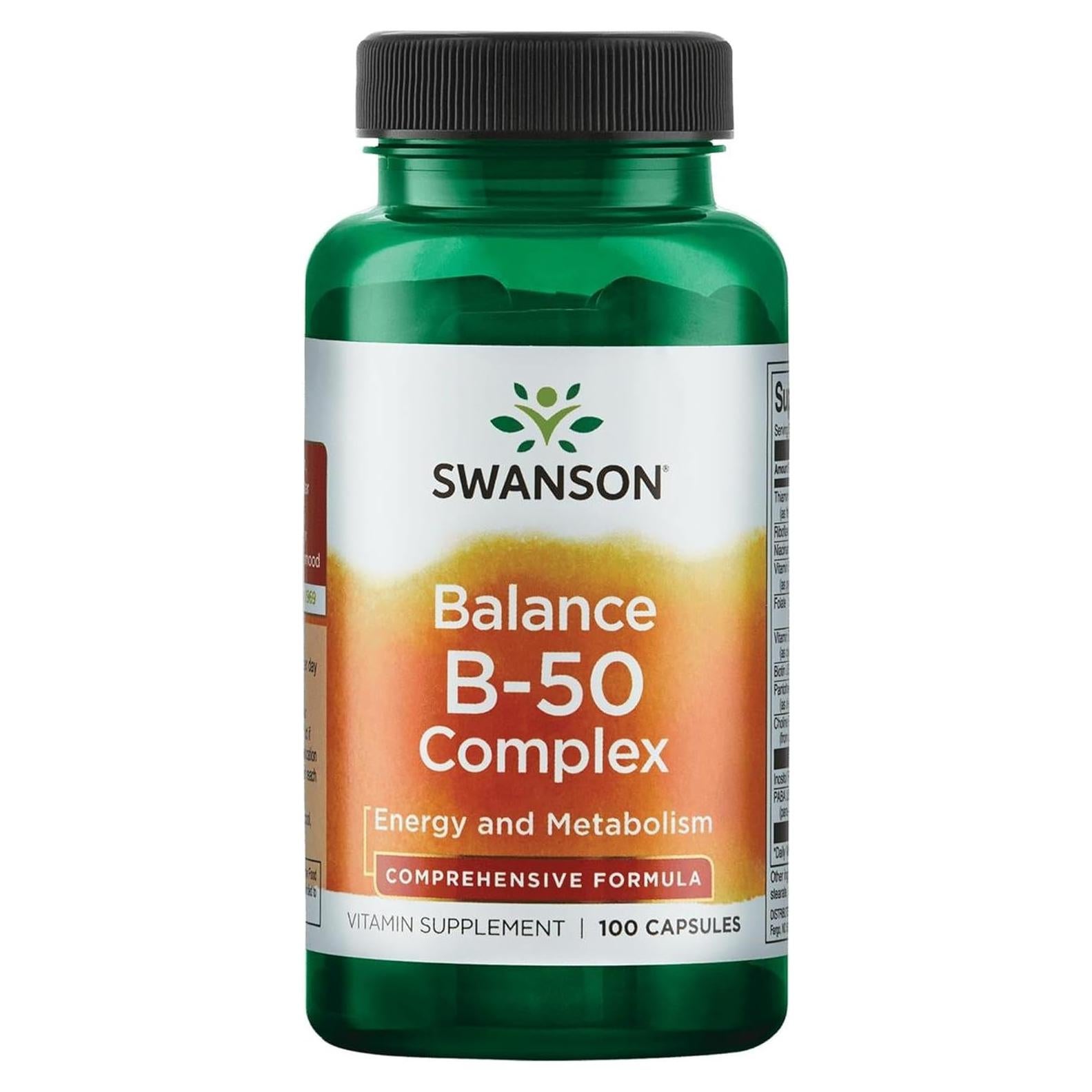 Complejo B-50 Swanson - Suplemento vitamínico 100 cápsulas