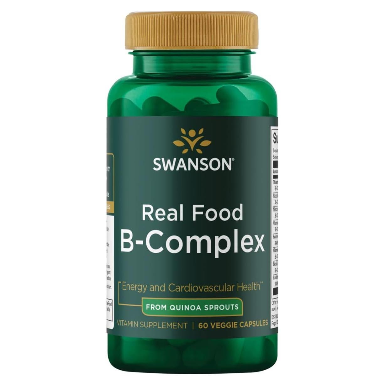Complejo de Vitaminas B Veganas Swanson 60 Cápsulas