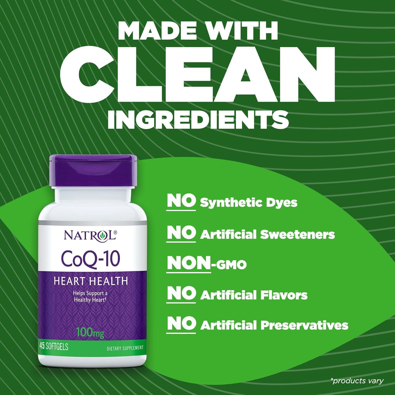 Suplemento Dietético Natrol CoQ-10 100 mg 45 Cápsulas