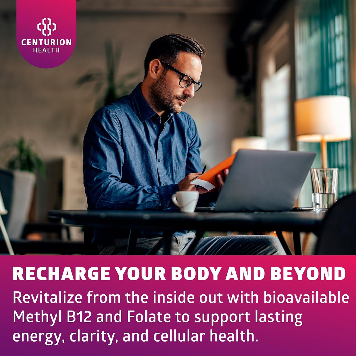 Suplemento B12 Metilada + Folato Number One Nutrition 60 Cápsulas