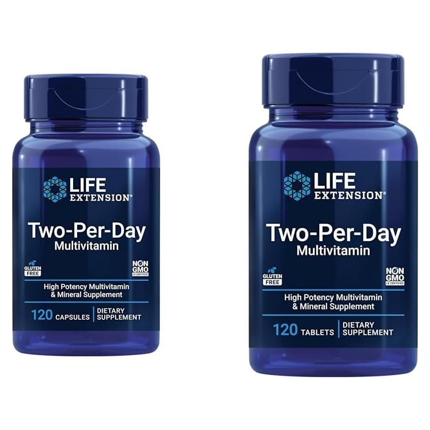 Suplemento Multivitamínico Dos Por Día Life Extension 240 Cápsulas
