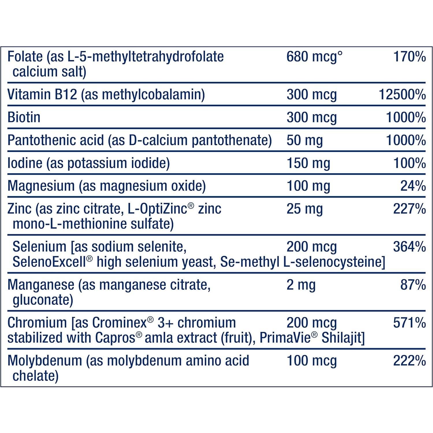 Suplemento Multivitamínico Dos Por Día Life Extension 240 Cápsulas