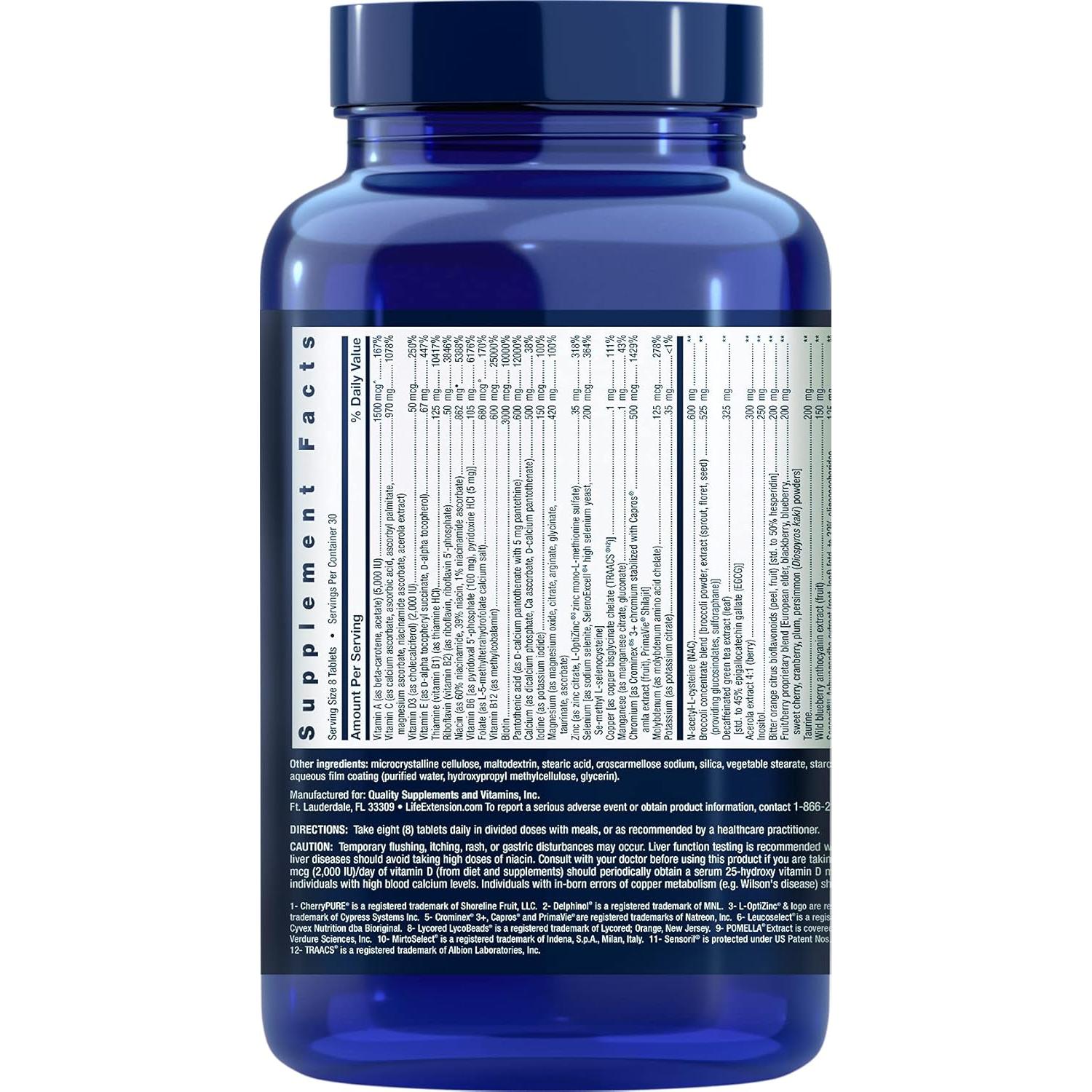 Tabletas Life Extension Mix con Niacina Extra 240 Unidades