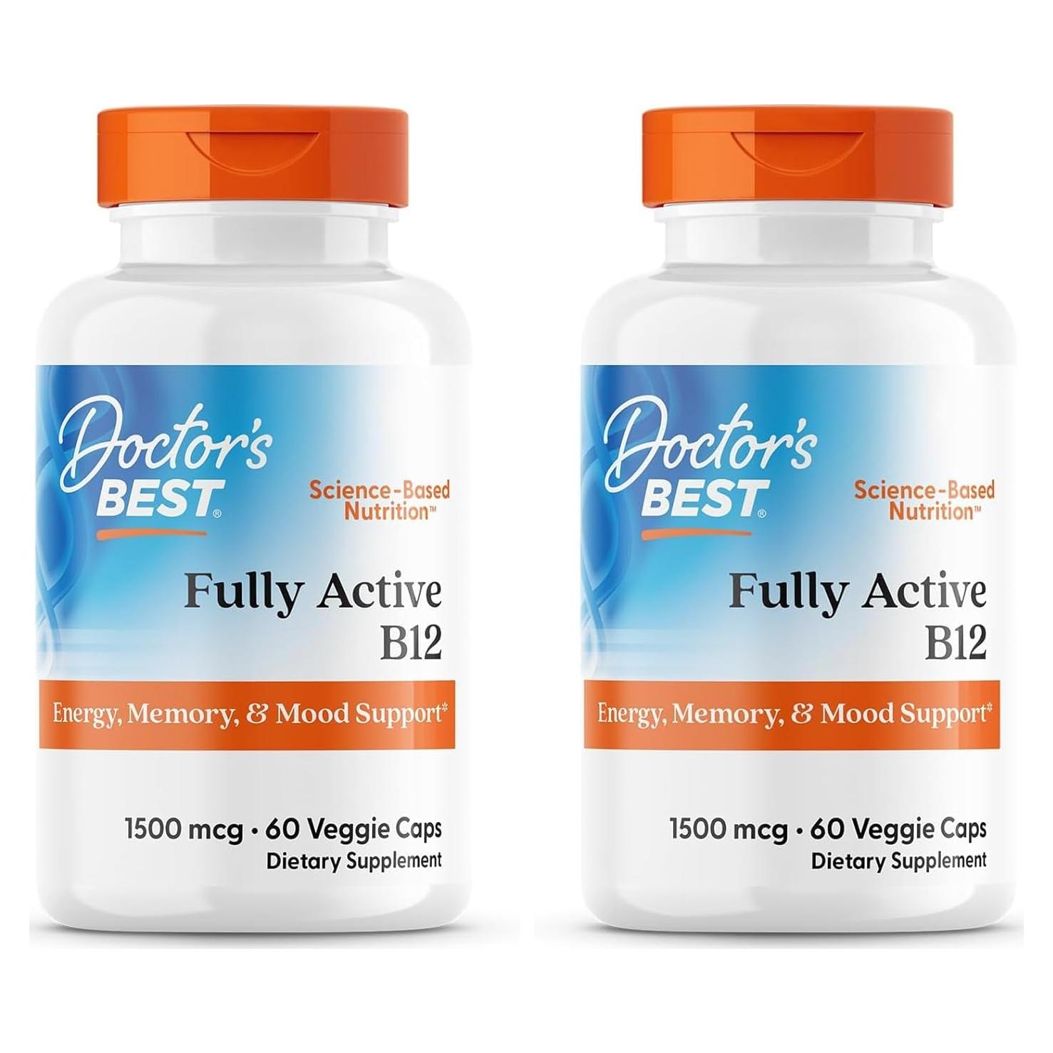 B12 Metilcobalamina Doctor's Best 1500 mcg Vegano 60 Cápsulas