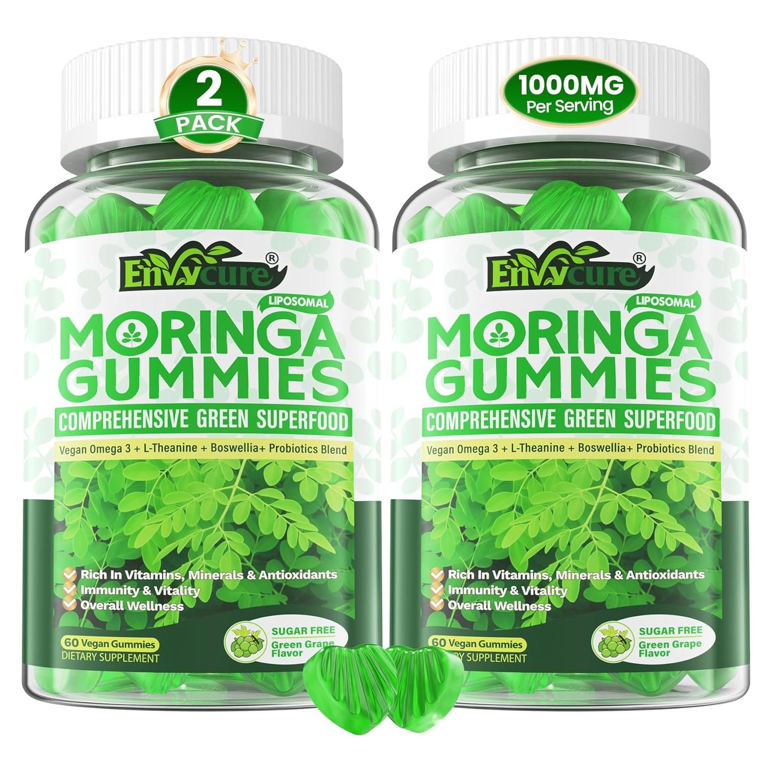 Gomitas Liposomales de Moringa Envycure 1000mg 120 Cts