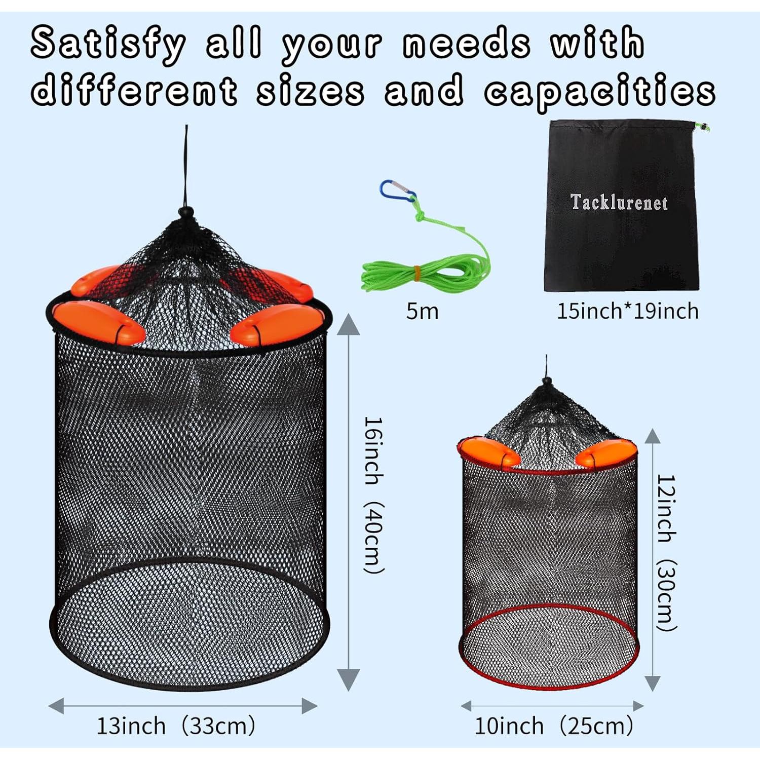 Cesta Flotante Plegable Tacklurenet 2 Piezas para Pesca