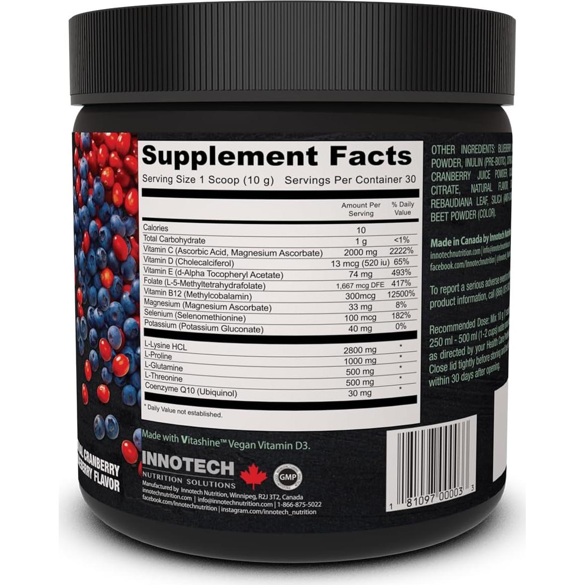 CardioFlex Q10 Arándano 360g - Suplemento Cardiovascular INNOTECH