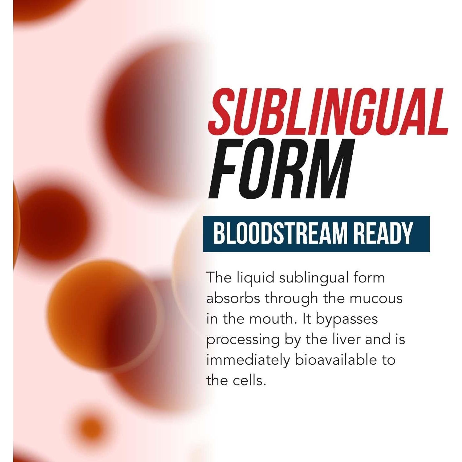 Vitamina B12 Orgánica 5000 mcg Triquetra Health - Sublingual Vegano