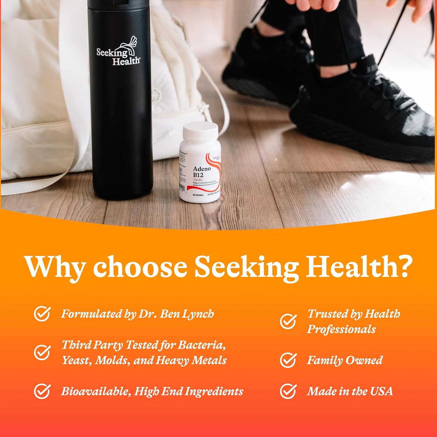 Suplemento de Vitamina B12 Adeno B12 Seeking Health 3000 mcg