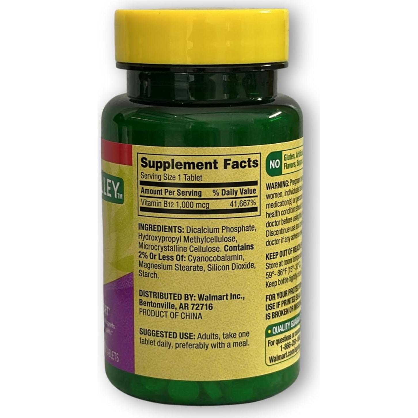 Tabletas de B12 1000 mcg Metilcobalamina Liberación Prolongada