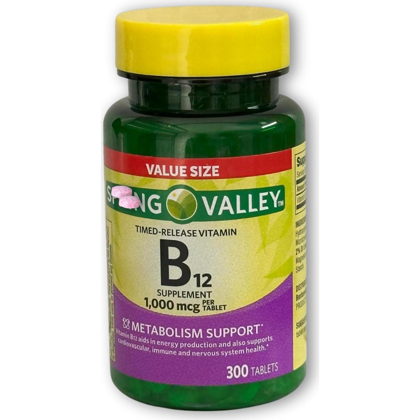 Tabletas de B12 1000 mcg Metilcobalamina Liberación Prolongada