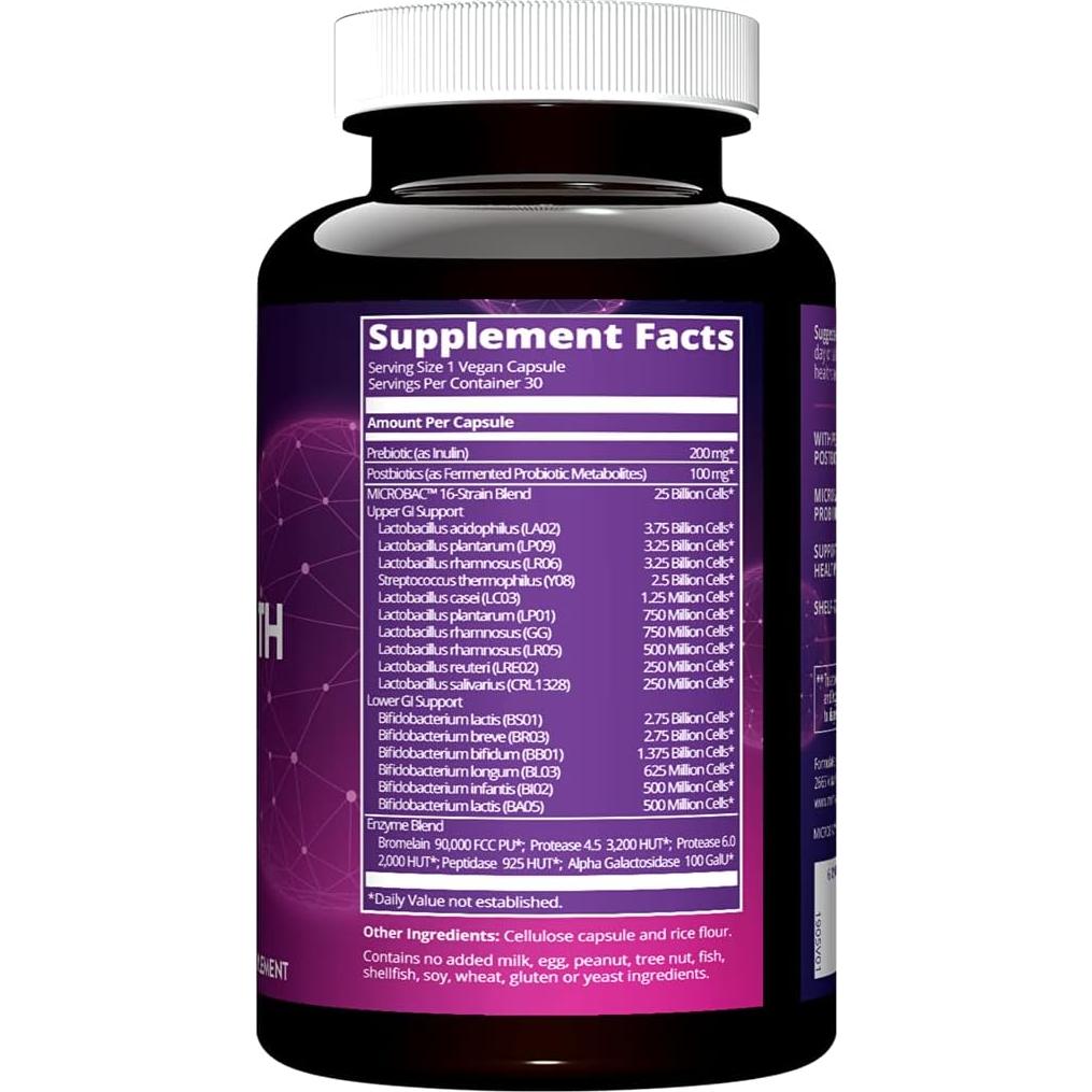 Probioticos MRM Nutrition Fuerza Extra 30 Porciones 125 Mil M