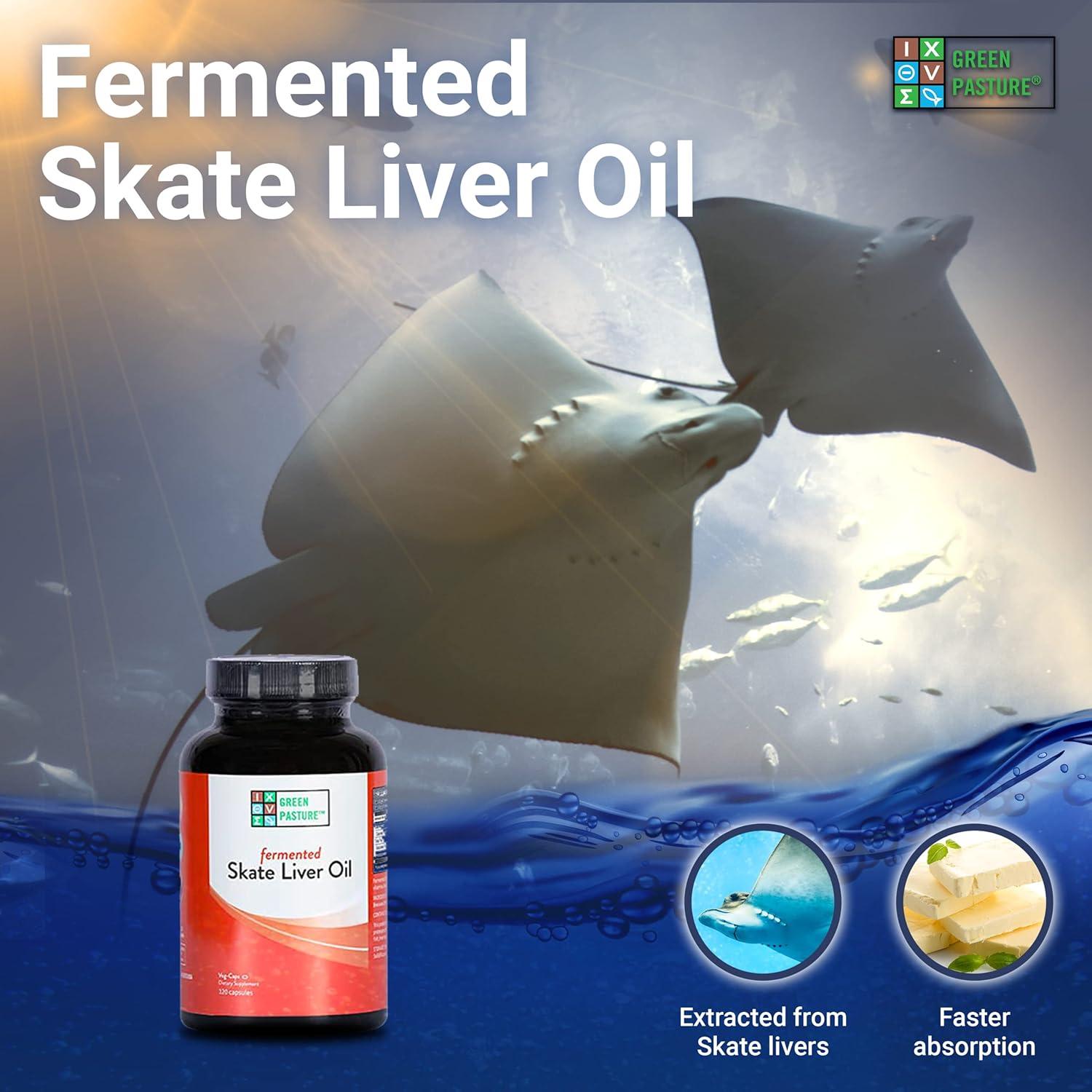 Pasto Verde 120 Cápsulas - Aceite de Hígado de Bacalao y Mantequilla - Omega 3, Vitamina A y D