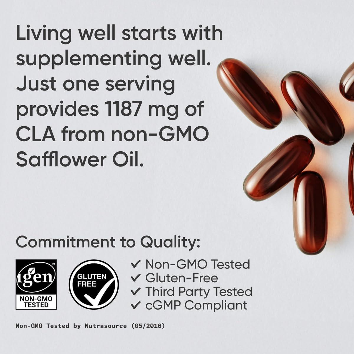 Suplemento CLA 1250mg Sports Research - 180 Cápsulas Blandas