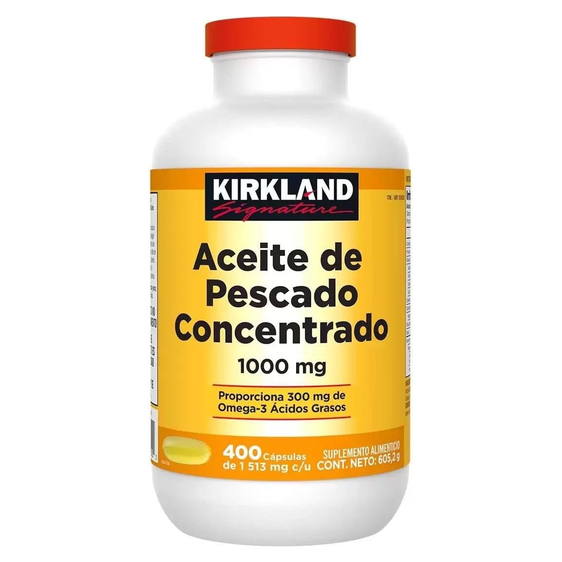 Kirkland Aceite de Pescado Omega-3 1000mg 400 Cápsulas