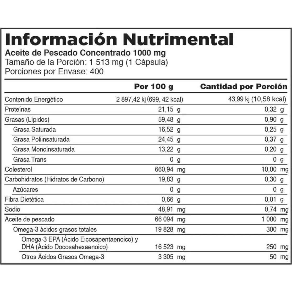 Kirkland Aceite de Pescado Omega-3 1000mg 400 Cápsulas