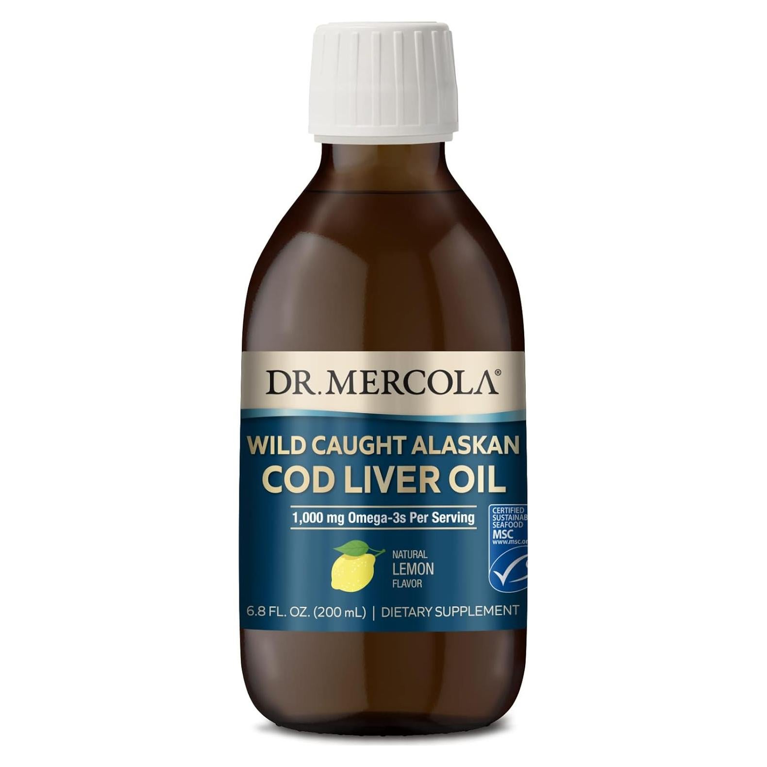 Aceite de Hígado de Bacalao Dr. Mercola 200 mL Omega-3