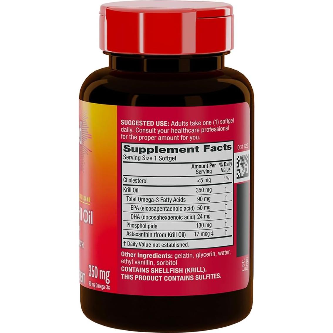 Suplemento Omega 3 MegaRed 350mg 120 Cápsulas Blandas