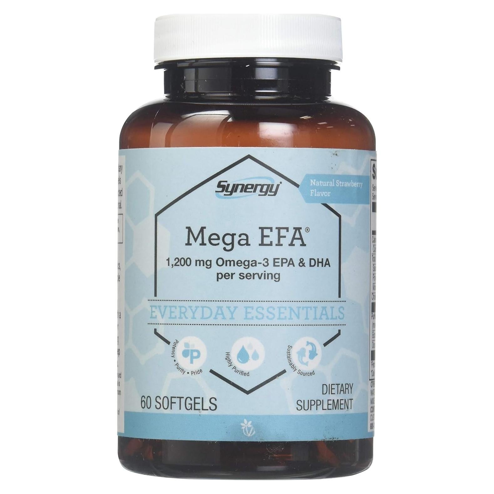 Suplemento Omega-3 Vitacost Mega EFA 60 Gelatinas 800mg EPA 400mg DHA