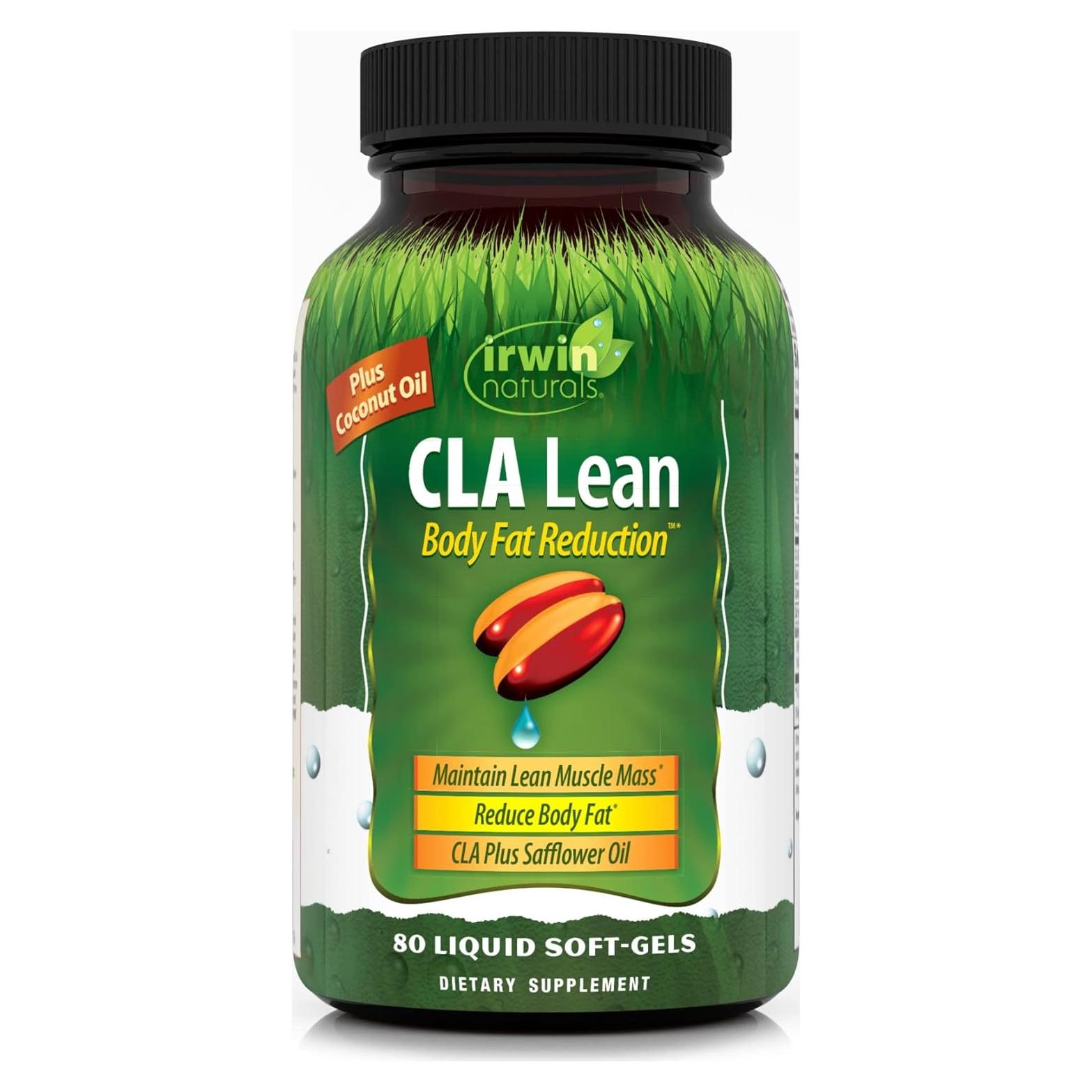 Suplemento CLA Irwin Naturals 80 Gelatinas para Reducción de Grasa