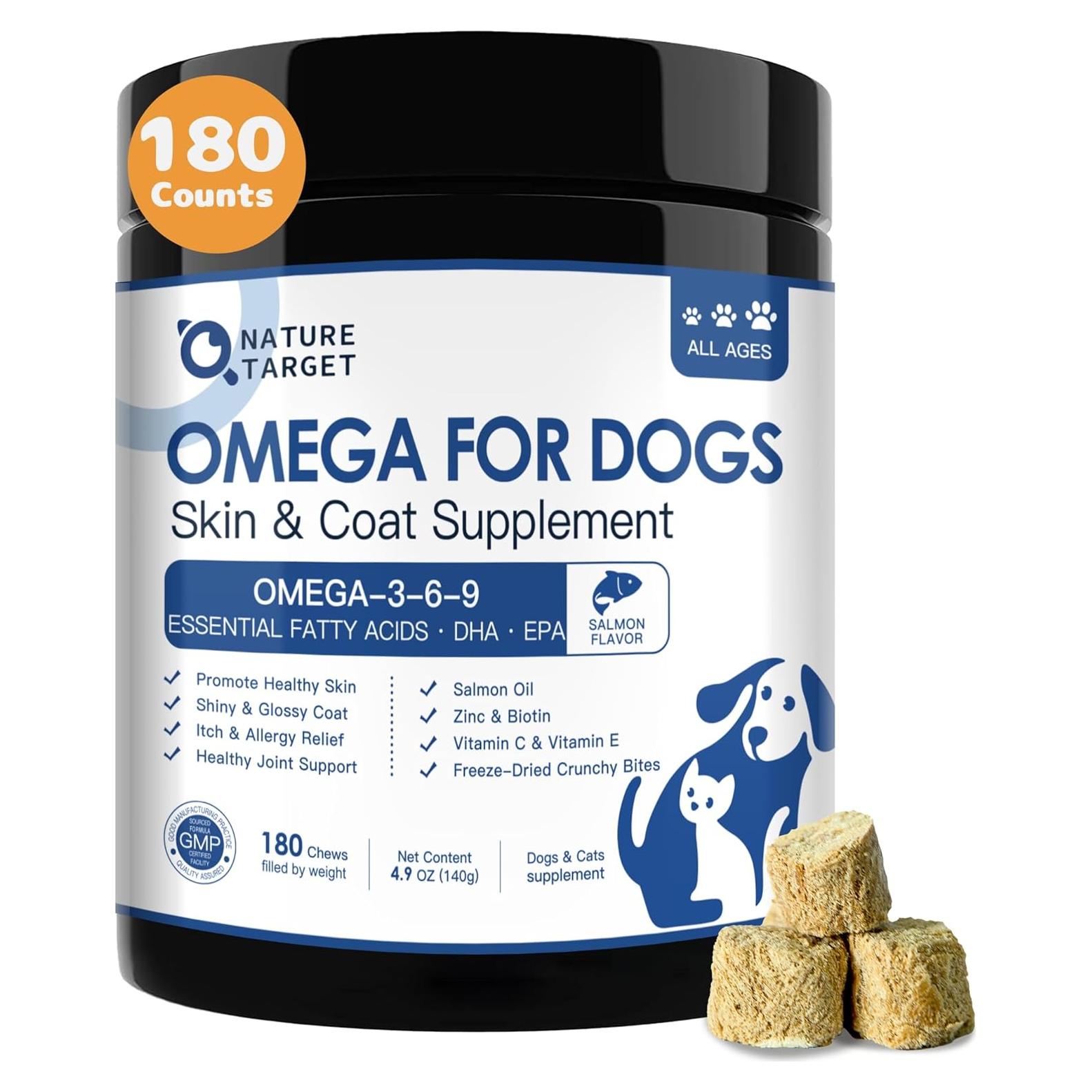 Suplemento Omega 3 Nature Target para Perros - 180 Masticables