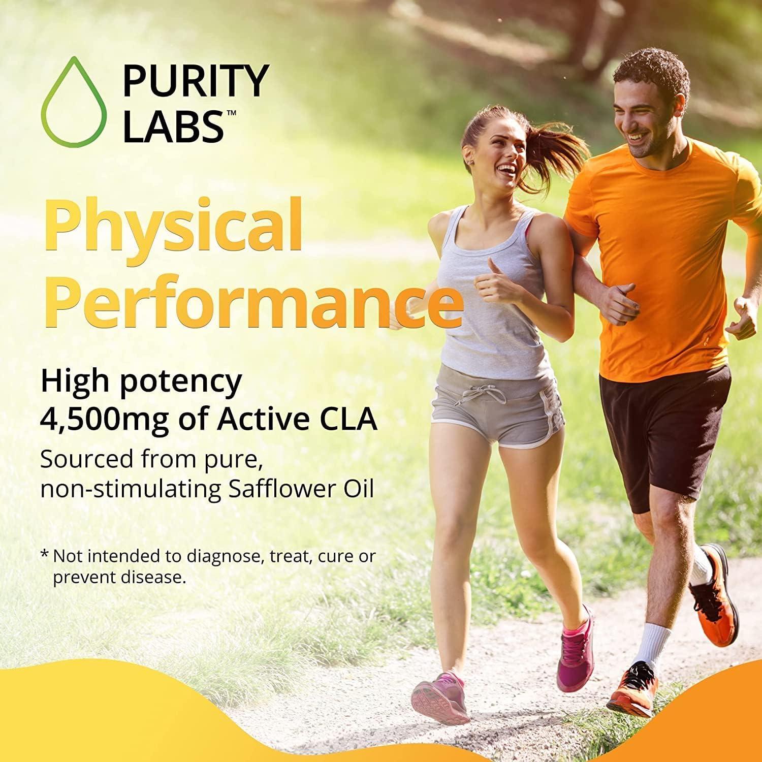 Suplemento CLA Purity Labs 4500mg - Aceite de Cártamo 180 Geles