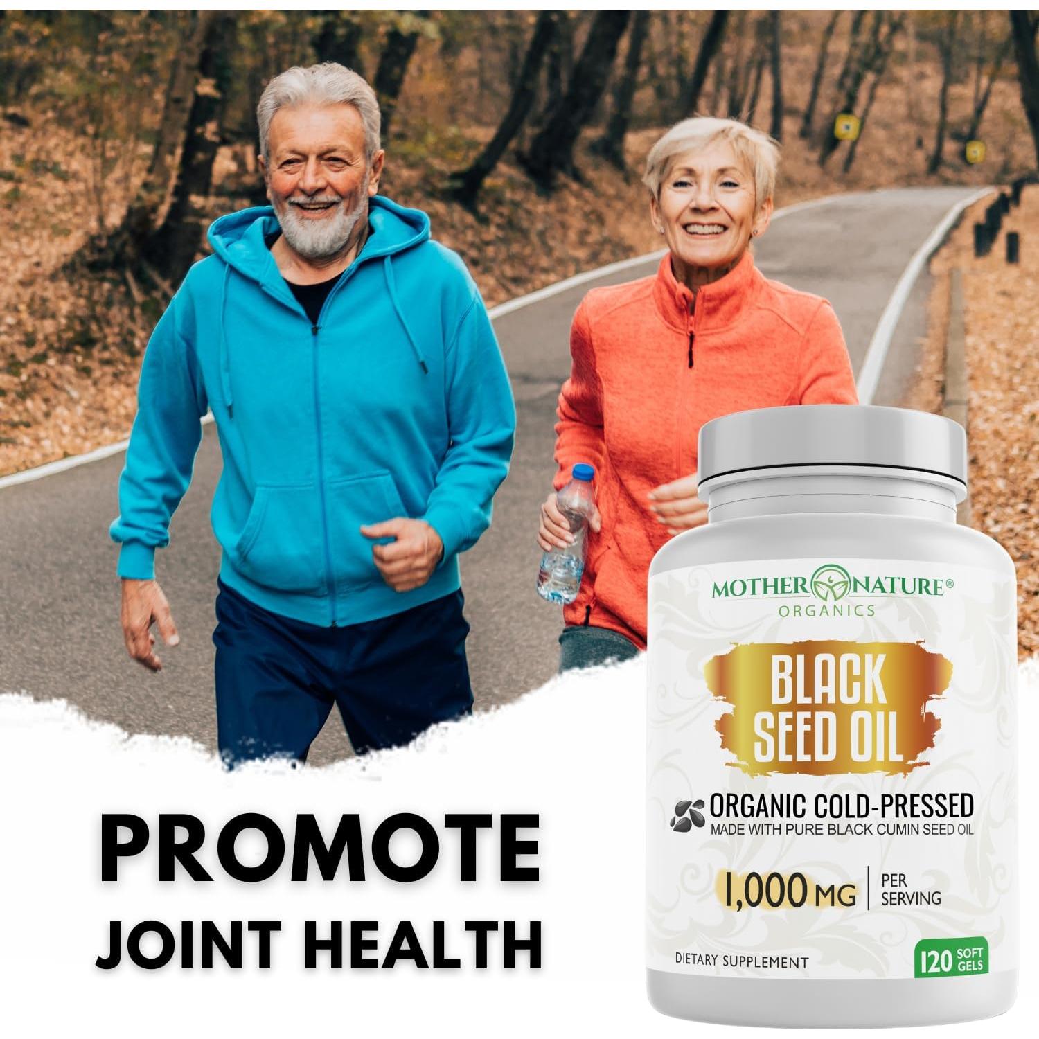 Cápsulas de Aceite de Semilla Negra Orgánico MNO 1000mg 120ct