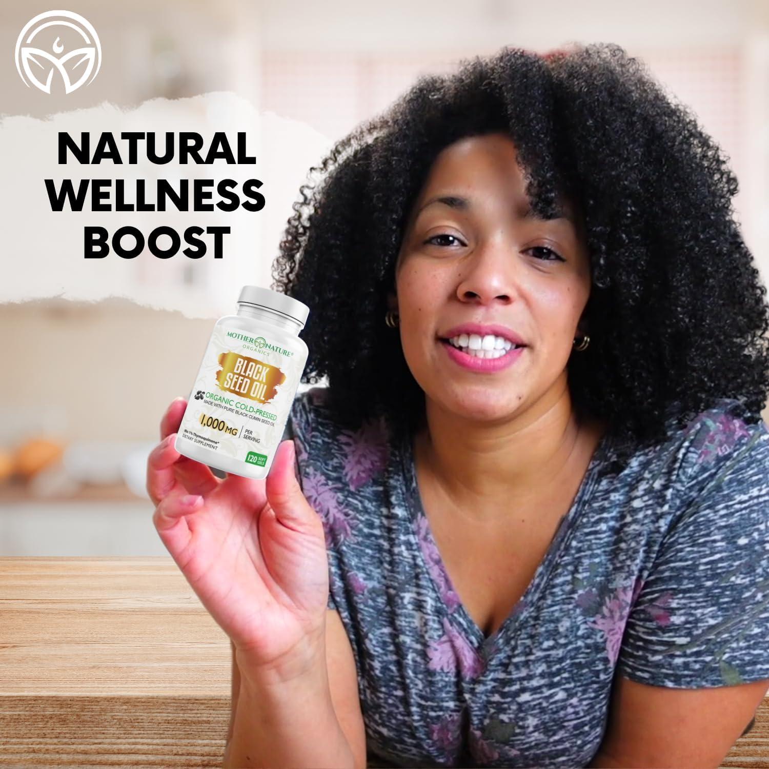 Cápsulas de Aceite de Semilla Negra Orgánico MNO 1000mg 120ct