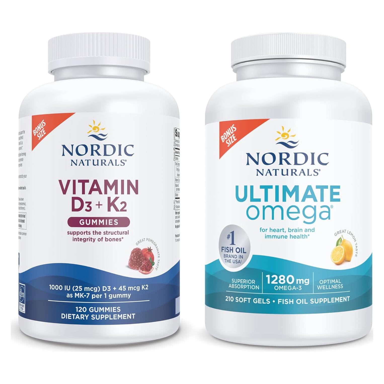 Gominolas de Vitamina D3 + K2 Nordic Naturals 1000 UI