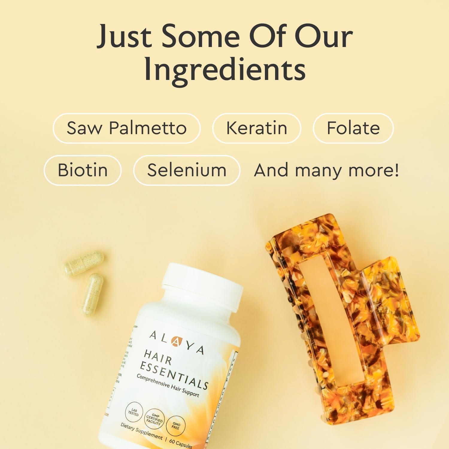 Suplemento para el Cabello Alaya Hair Essentials 30 Días