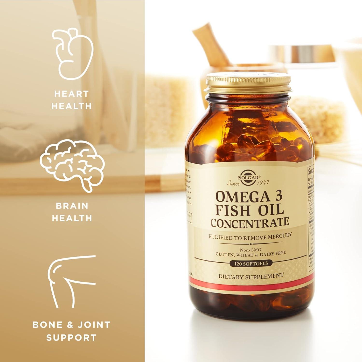 Suplemento Omega-3 Solgar 2000 mg - 120 Gelatinas Blandas